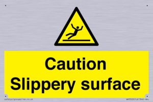 Caution Slippery surface